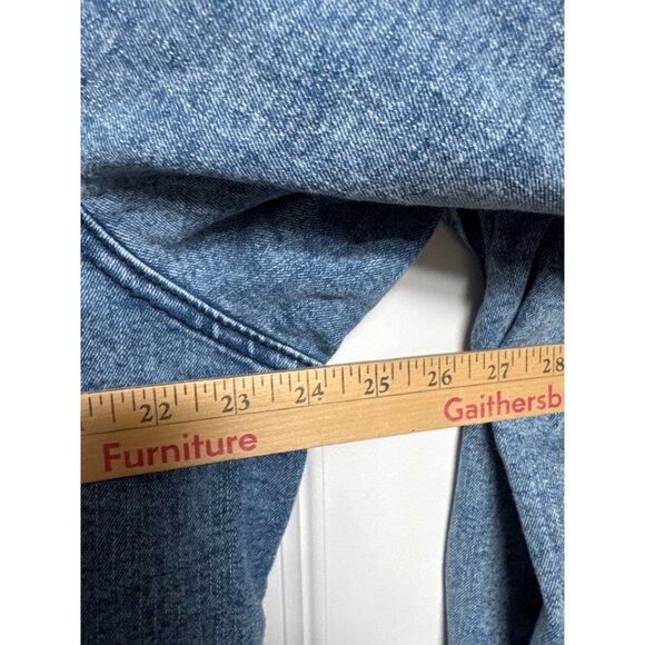 Women's Long Sleeve Denim Jumpsuit - Wild Fable Blue XXL - Picture 5 of 7